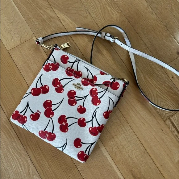 Kate Spade Cherry Patterned White Crossbody Bag - Picture 1 of 6